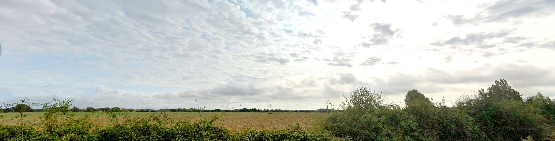 View from the campsite entrance looking north